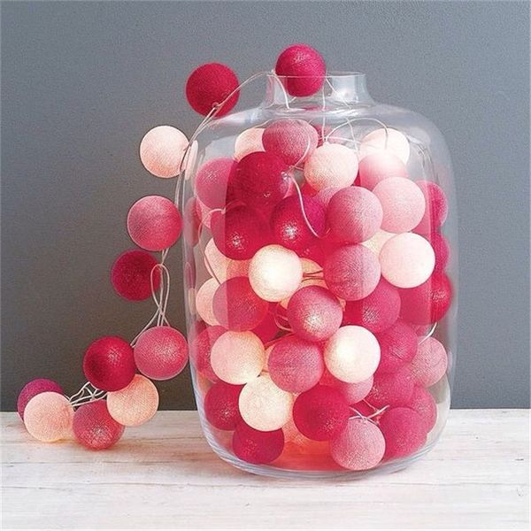 

led small colorful lamp ins christmas decoration light string festival cotton ball bedroom flashing lights new arrival 13 5xc l1