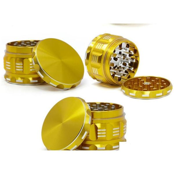 

metal grinders herb grinder tobacco 4 layer dry herb 6m*46mm crusher filter polygon flatpattern herbal grinders jllhog network2010