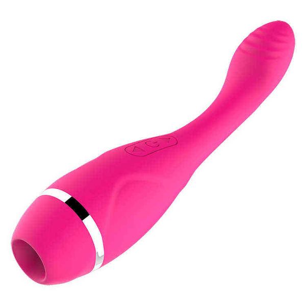 Nxy vibradores brinquedos sexy dedo em forma de Pecker G Spot vibrador pulsador com dual motores 8 pulsando 5 chupando para mulher 0104