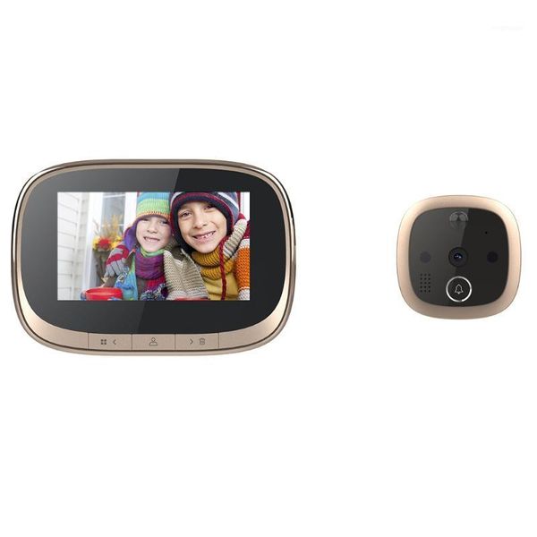 

ligent electronic cat eye doorbell household visual anti-theft wireless doorbell1