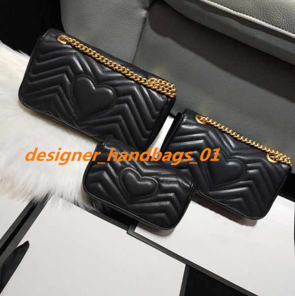 

luxurys handbags designer handbags women classic marmont bag soft genuine leather shoulder bags ladies heart v wave pattern crossbody bags