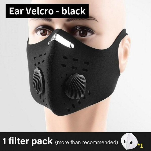 

face 2020 cycling protective carbon with pm2.5 activated anti-pollution dust sport running training road bike reusable masks