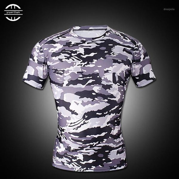 

2020 new t-shirt men quick dry men's sportswear rashgard soccer jersey fitness tights black running shirt1, Black;blue