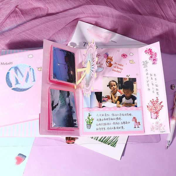 

greeting cards 10pc 3d postcard notebook birthday world attractions card girl gift tourist for friend mother present