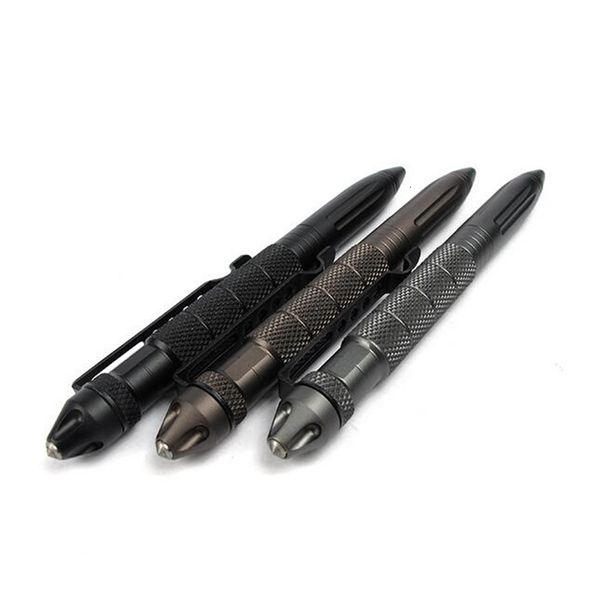 

outdoor aluminum alloy self defense protection tactical glass breaker car writing pens portable anti-skid safe survival