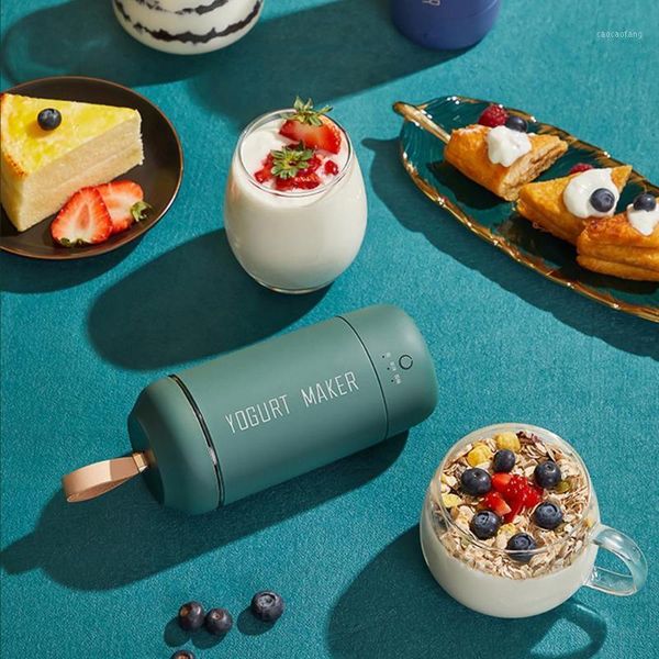 

multifunction portable yogurt maker full-automatic mini electric yogurt machine usb rechargeable cup for outdoor 2 colors1