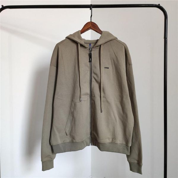 

cardigan adererror hoodie men women irregular pocket ader error sweatshirts pullovers streetwear, Black