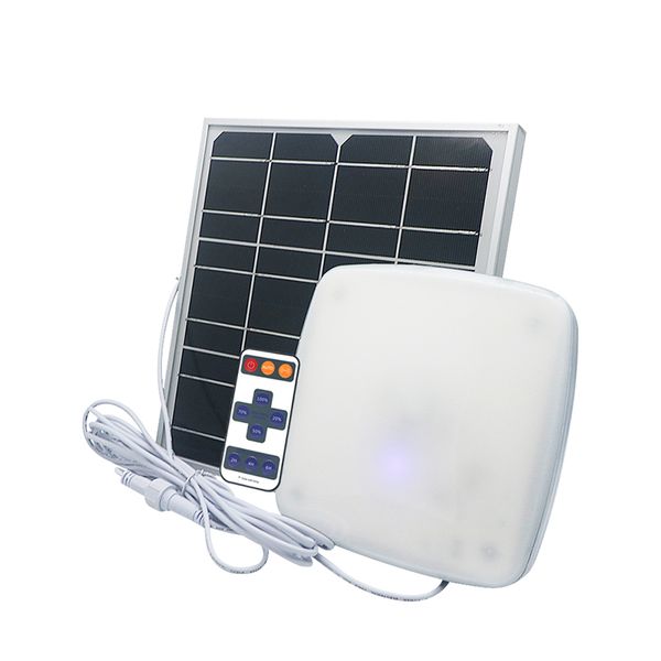 Panel de luz LED solar para exteriores, lámparas solares de techo LED de 8W, luces de tiempo de trabajo largas para Gardenhts para jardín