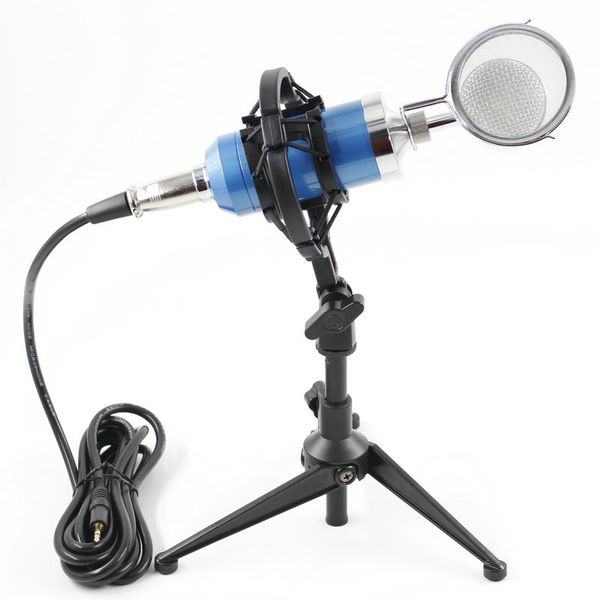 

bm8000 professional condenser sound recording microphone with deskstand for radio braodcasting microphone