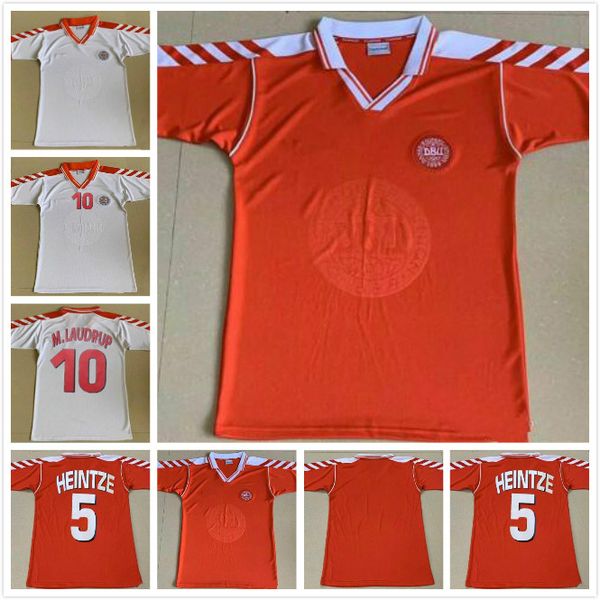 

retro denmark soccer jerseys 1992 1998 denmark home away heintze b.laudrup m.laudrup 92 98 football shirt, Black
