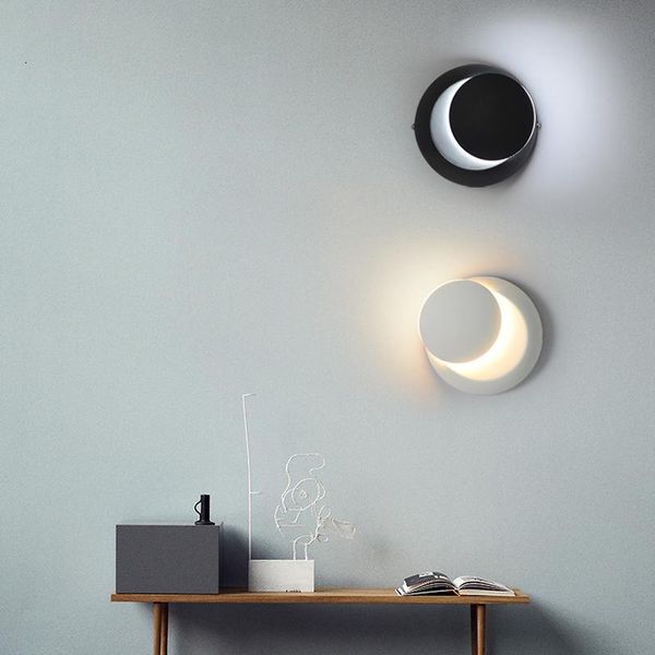 

wall lamp mounted 360 degree rotation adjustable lights for home indoor decoration lighting 90-260v led 5w corridor modern