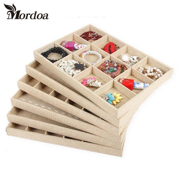 

linen necklace/ring/bracelet/pendant/watch/jade bracelet/loose bead hand catenary show case earring storage jewelry display tray, Pink;blue