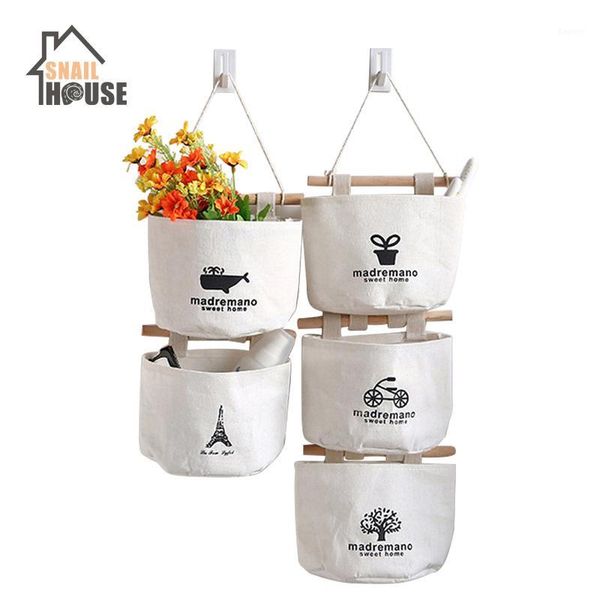 

snailhouse hanging organizer pockets fabric wall door storage home cloth closet organizing bags for sundries1