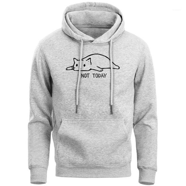 

funny hoodies men lazy cat printed animal sweatshirts 2019 new spring autumn winter warm fleece hoody mens harajuku pollover1, Black
