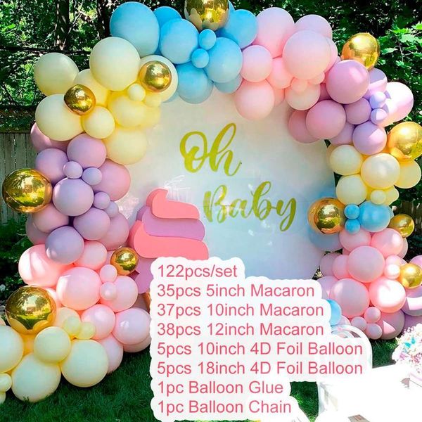 

fengrise oh baby wood стикер стены baby shower шар garland kit первый birthday party decor kids latex ballon chain бейби шауэр bbyygb