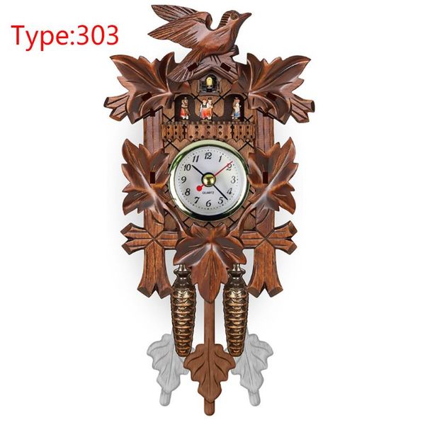 

bird home vintage cuckoo living room hanging decorative pendulum wall clock wood