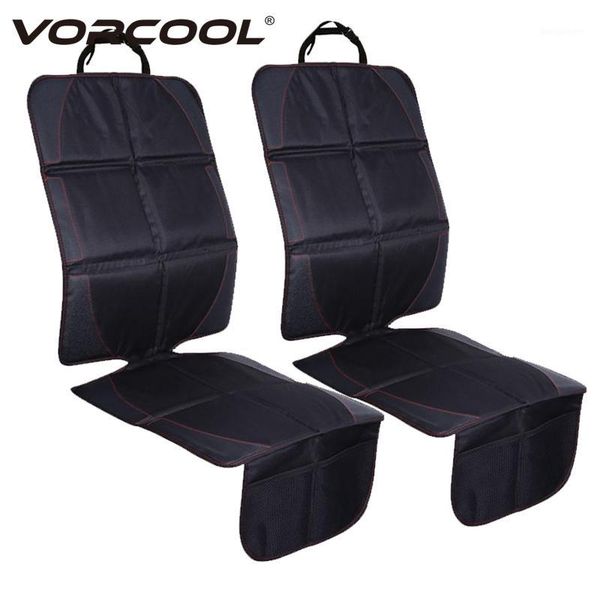 

1/2/3pcs 123x48cm car seat cover sets pu leather oxford mats for children anti slip front back seat protector with bag organizer1