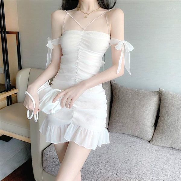 

elegant dress women white backless mini dress sleeveless summer casual sleeveless french party night women 20201, Black;gray