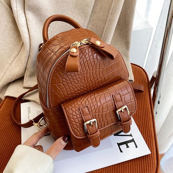

women backpack bag 2021pu leather women backpack designers brand for teenage girl travel mini rucksack