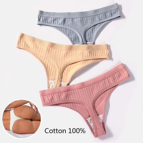 

women's panties 2021 lingerie women's cotton g-string thong string underwear ladies low-rise panty women briefs pants intimate1, Black;pink