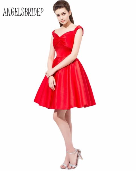 

angelsbridep amazing red prom dress featuring sweetheart neckline 2020 long chiffon vestidos de fiesta formal evening gown, White;black