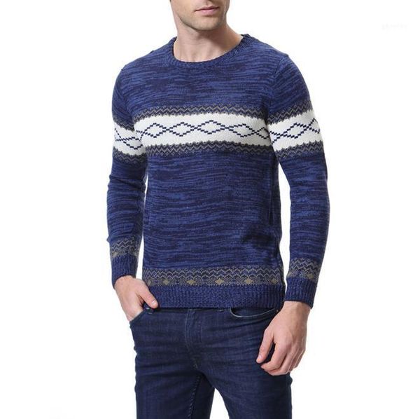 

2018 autumn winter men thick warm basis sweater o neck long sleeve casual cotton plus size slim fit deepblue red1, White;black
