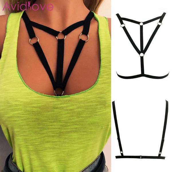 

women elastic strappy bra hollow out seamless halter underwear solid summer no slim casual bustier1, Red;black