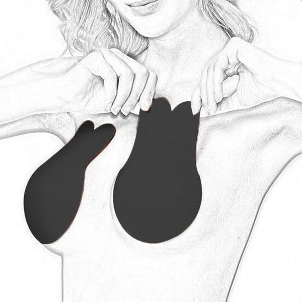 

bras dp002 strapless bra seamless push up invisible for women1, Red;black