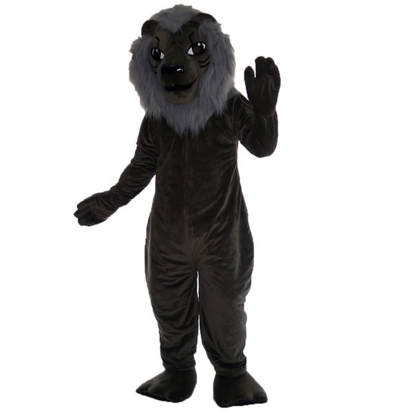 

grey lion mascot costume cartoon character size longteng (tm) 00225, Red;yellow