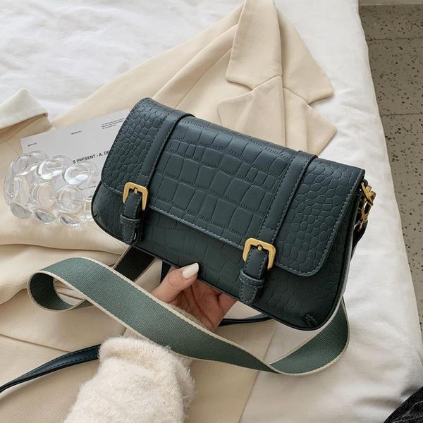 

crocodile pattern pu leather crossbody bags for women 2020 color crossbody bags