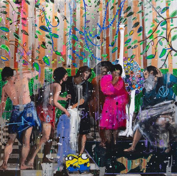 

angelo accardi party in the wood home decoration handcrafts /hd print oil painting on canvas wall art canvas pictures 201224