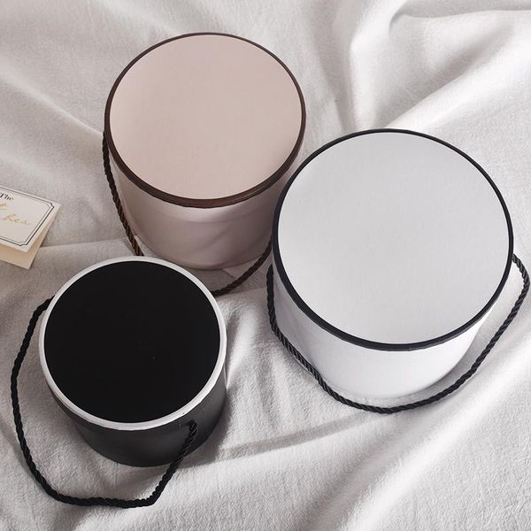 

european style rose hat box surprise flower luxury rose arrangements storage box with lid round shape hat for flower gift