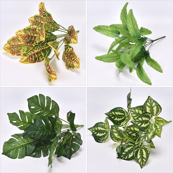 

artificial plant green vegetation potted plant wall pei cai decoration simulated leaves lamination epipremnum aureum persi