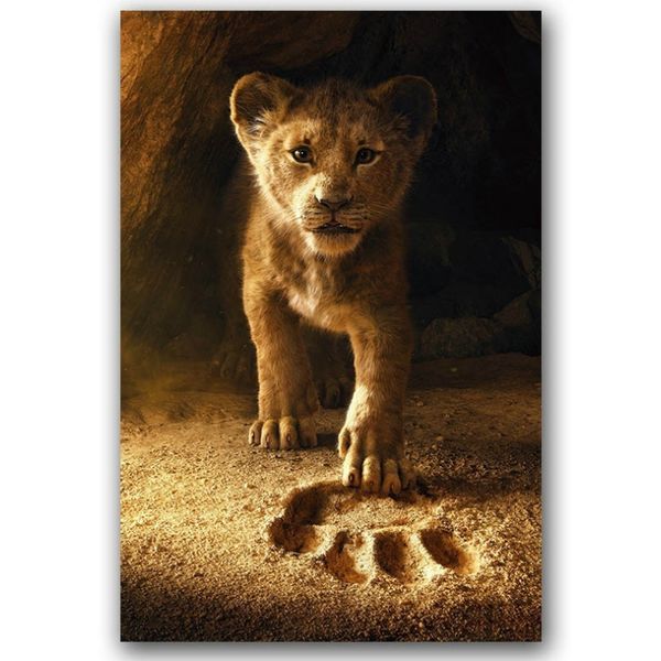 

the lion king movie poster wall art canvas oil painting decorative animal prints wall picture mural for living room home decor