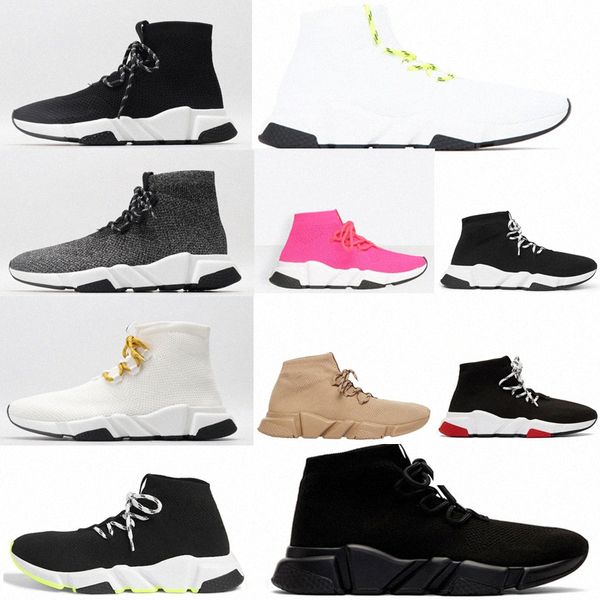 

2021 speed lace-up 2.0 trainer men women sneakers triple black red white beige pink clearsole mens fashion tennis shoe jogging walking 71cn#