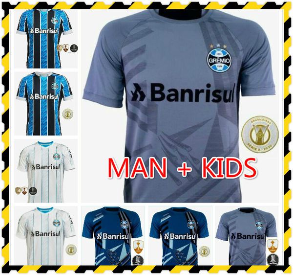 

20 21 gremio geromel mens soccer jerseys new kannemann luan azevedo evrton home away football shirts 2019 club camisetas de futebol uniform, Black;yellow