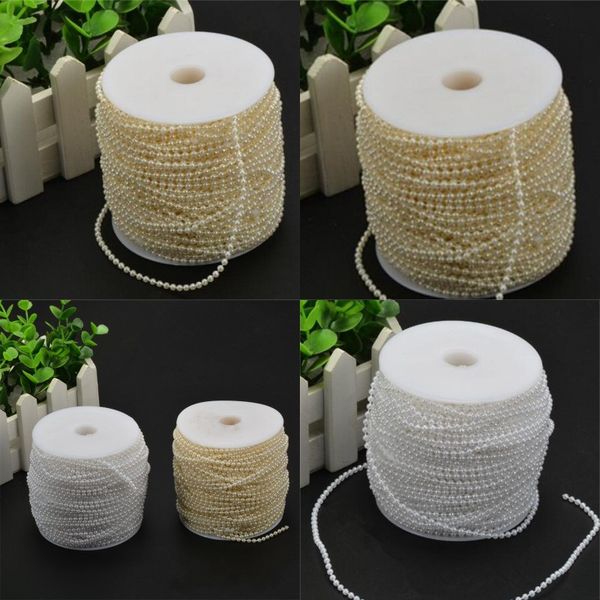

artificial pearl connecting beads beige white circular bead woman christmas day decoration handmade ornaments new arrival 15 98hm l1