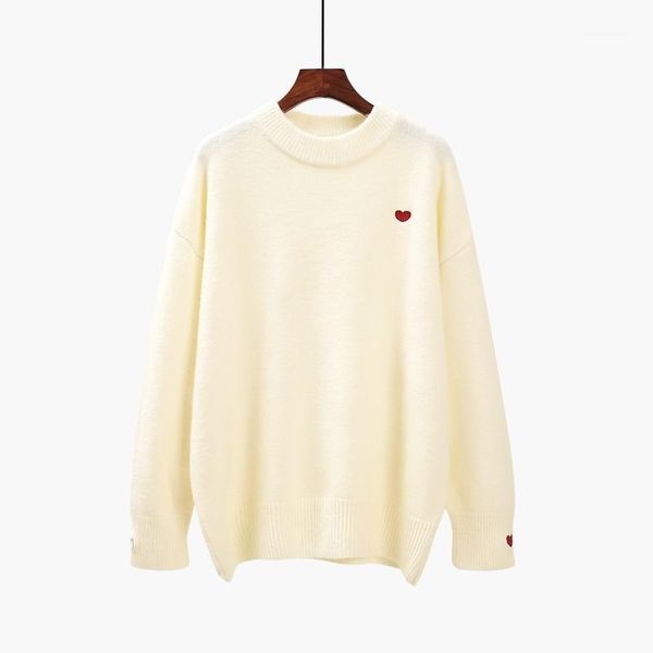 

women's sweaters 2021 wintersweater women pullover korean batwing sleeve embroidery casual clothes knit sweater fashion harajuku1, White;black