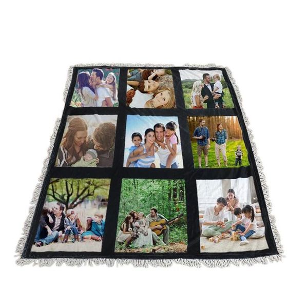 

panels sublimation blanket blank thermal transfer printing blankets panels blanket 9 15 grids heart moon blankets wholesale dhl shipping