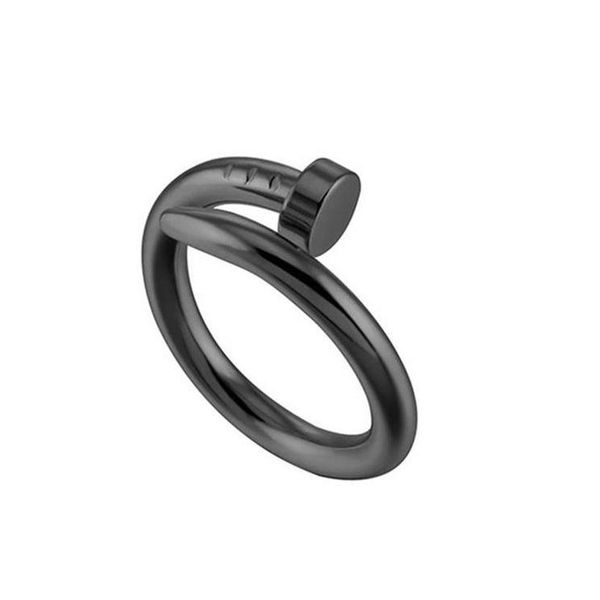 

nail ring titanium steel gold ring black silver rose gold love brand ring for women wedding jewelry wholesales chi wmtorj beauty888