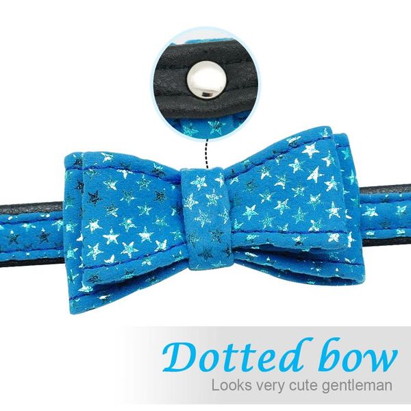 

cute dog cat collar soft puppy kitten bowtie collars adjustable small dogs cats gentleman bowknot necklace for chihuahu wmtxir