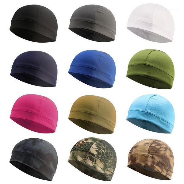 

quick dry helmet cycling cap anti-uv anti-sweat sports hat motorcycle bike riding hat inner cap n1, Black