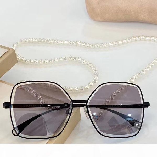 

designer sunglasses pearl chain necklace gafa de sol 4262 women luxury designer sunglasses new with box, White;black