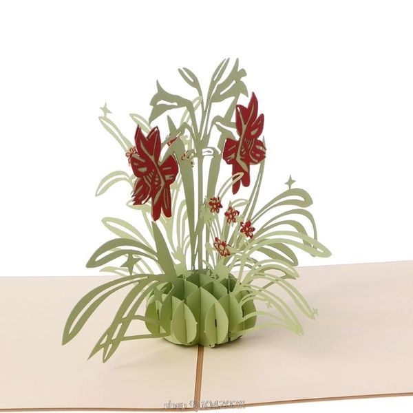 

greeting cards 3d up daffodil birthday anniversary mother's day thank you christmas d11 20 dropship