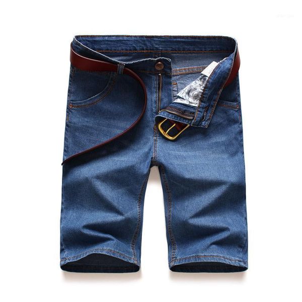 

2020 summer brand stretch thin cotton denim jeans male short men pants cowboy soft blue casual shorts jeans men1