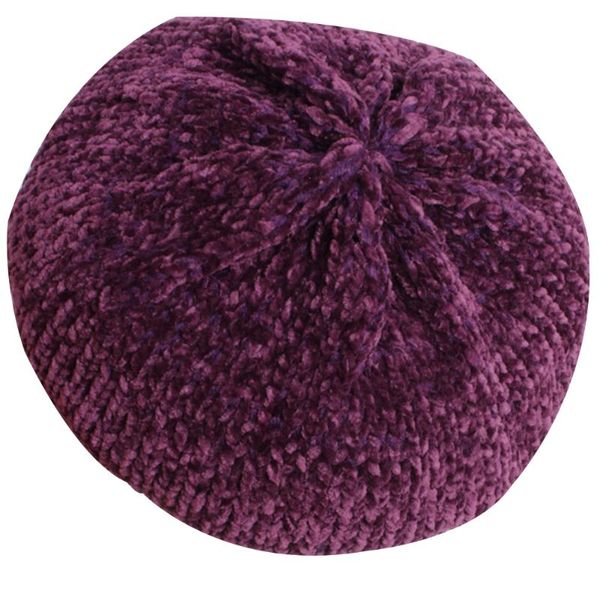 

berets warm knitted outdoor casual ladies winter hat women beret sweet cap flat fashion autumn solid headwear adult, Blue;gray