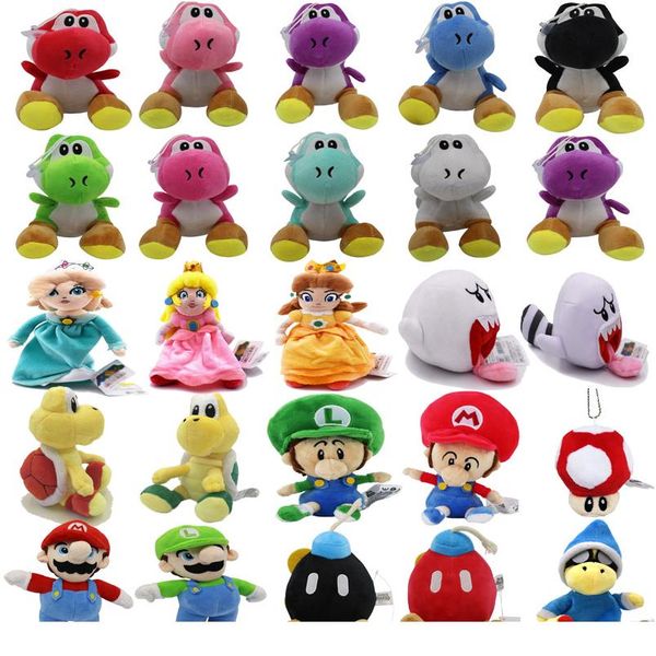 

24styles 6-25 см super mario bros yoshi princess daisy peach ghost luigi baby bomb groomba goomba черепахи плюшевые игрушки ki wmtvif