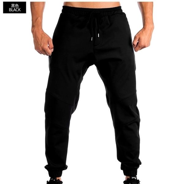 

js9998j-workout fitness men short sleeve t shirt men thermal muscle bodybuilding wear compression elastic slim exercise clothing 201109, Black