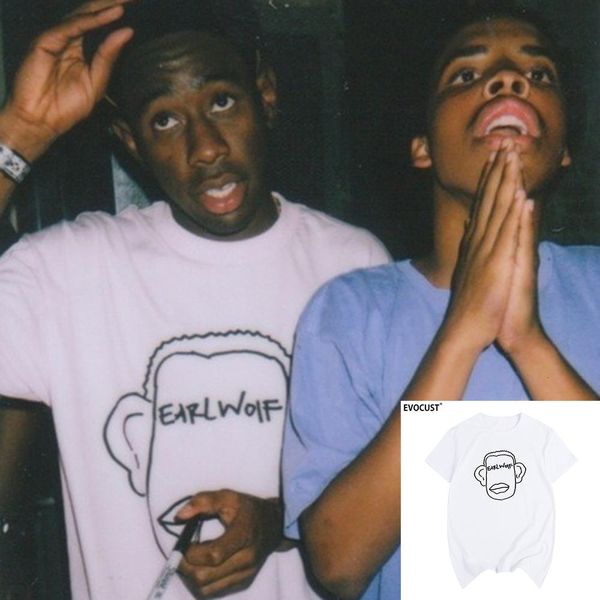 

golf wang earl wolf skate cherry bomb tyler the creator ofwgkta t-shirt cotton men t shirt new tee tshirt womens, White;black