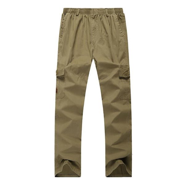

2020 summer business men pants casual pure cotton long pants straight joggers male loose plus size 5xl 6xl work trousers for men, Black